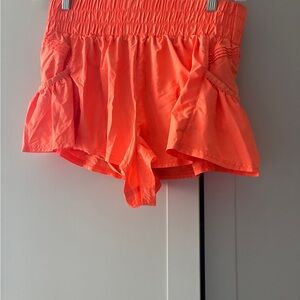 Free people movement shorts, bright orange